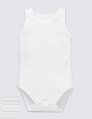 7 Pack Sleeveless Bodysuits